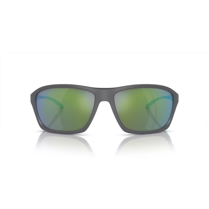 ARNETTE AN4329-28538N Unisex-Sonnenbrille, rechteckig, matter schwarzer Rahmen, dunkelgraue Gläser, 63/17/130 mm
