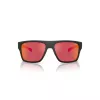 ARNETTE AN4330-27536Q Rechteckige Sonnenbrille Matt Schwarz Dunkelgrau Silber verspiegelt 63mm