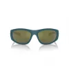 ARNETTE AN4331-29266R Herren-Rechteck-Sonnenbrille - Matt schwarzer Rahmen, dunkelgraue verspiegelte rote Gläser