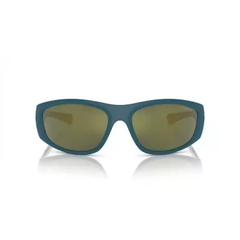 ARNETTE AN4331-29266R Herren-Rechteck-Sonnenbrille - Matt schwarzer Rahmen, dunkelgraue verspiegelte rote Gläser
