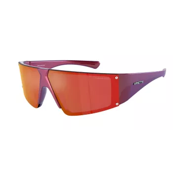 ARNETTE AN4332-29206Q Unisex Sonnenbrille Matt Schwarz Grau Spiegel 69mm