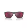ARNETTE AN4337-28706Q Herren Rechteck-Sonnenbrille Matt Schwarz Grau Verspiegelt 63mm