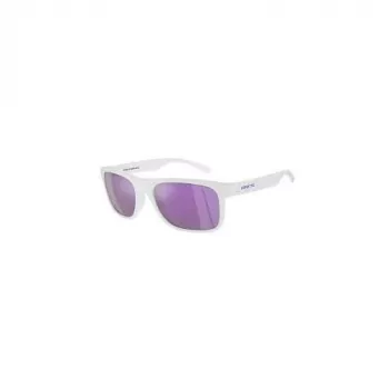 ARNETTE AN4341-27794V Unisex Rechteckige Sonnenbrille, Matt Schwarzer Rahmen, Dunkelgraue Gläser, 56/18/140 mm