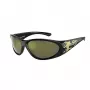 Arnette AN4342-29476R Unisex Sonnenbrille, Matt Schwarzer Rahmen, Dunkelgraue verspiegelte Silber Gläser, 62 mm Glasbreite