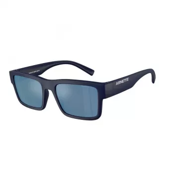 Arnette AN4344-275922 Herren Rechteckige Polarisierte Sonnenbrille, Matt Schwarz, 54 mm