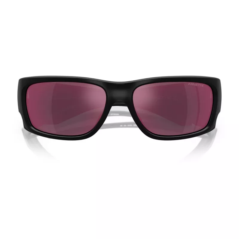 Arnette AN4345-29006Q Herren Rechteck-Sonnenbrille Matt Schwarz Dunkelgrau 62mm