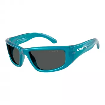 ARNETTE AN4358-298687 Herren Rechteck-Sonnenbrille, Matt-Schwarzer Rahmen, Graue Gläser, 58/19/135 mm