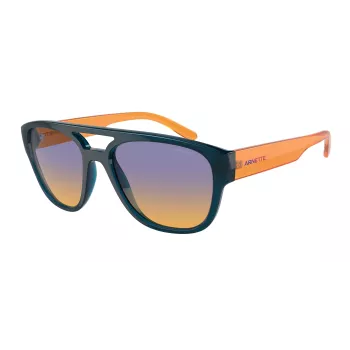 ARNETTE Herren-Sonnenbrille AN4327-29012H Rechteckig Matt Schwarz Gestell Grau Polarisierte Gläser 56mm