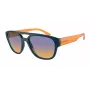 ARNETTE Herren-Sonnenbrille AN4327-29012H Rechteckig Matt Schwarz Gestell Grau Polarisierte Gläser 56mm