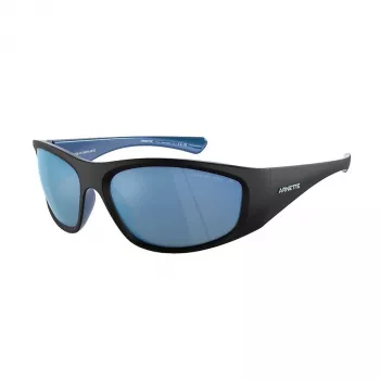 ARNETTE Herren-Sonnenbrille AN4331-292322 Matt Schwarzer Rahmen Dunkelgraue Gläser 64 mm