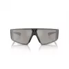 ARNETTE Unisex Sonnenbrille AN433229006G6 - Matt schwarzer Rahmen, grau-grüne verspiegelte Gläser, 69/09/130 mm