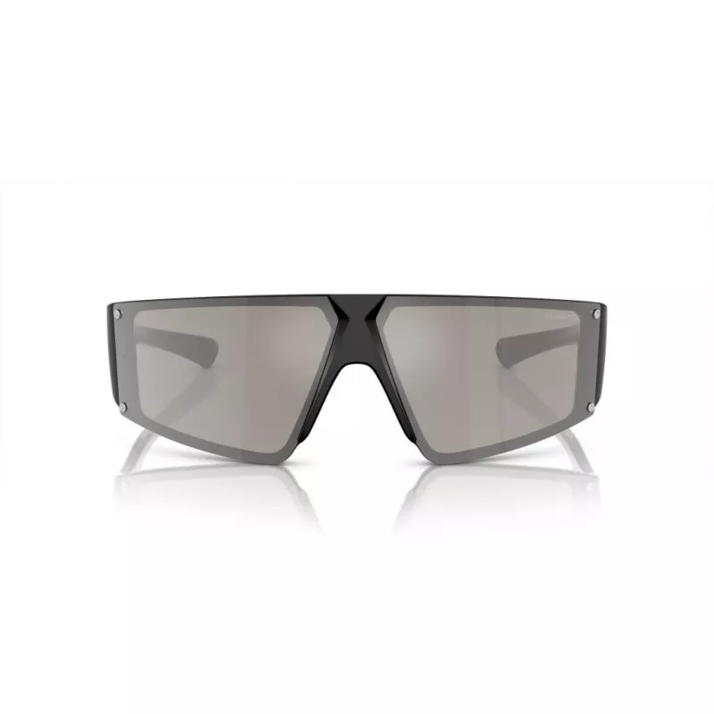 ARNETTE Unisex Sonnenbrille AN433229006G6 - Matt schwarzer Rahmen, grau-grüne verspiegelte Gläser, 69/09/130 mm