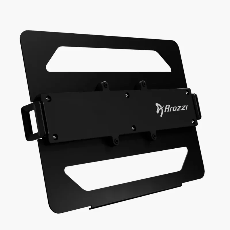 Arozzi Alzare AZ-ALZARE-LH-BK Verstellbarer Laptop-Ständer, Aluminium Schwarz, 50-300 mm Höhe, klappbar, für Laptops bis 18 Zoll