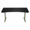 Arozzi Arena Large Gaming Desk – Forest Green (Adjustable Height, Microfiber Mouse Pad)