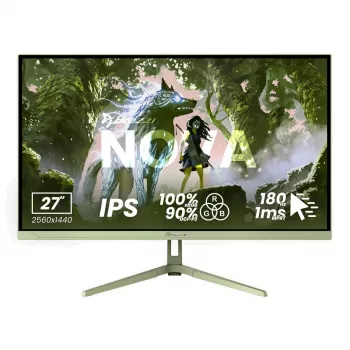 Arozzi Nova 27 Zoll IPS QHD Gaming Monitor - 2560x1440, 260Hz, 1ms, Forest Green