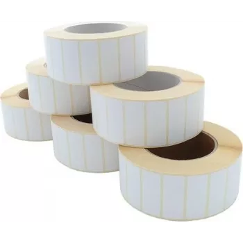 ARTDEV Thermotransfer-Etikett Rolle 50x20mm, 3000 Etiketten, Weiß, 76mm Kern, 135mm AD