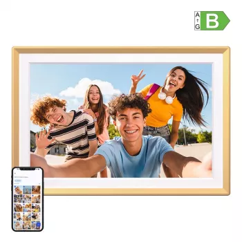 ARZOPA D14 Golden Digitaler Bilderrahmen 14,1 Zoll Gold