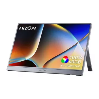 ARZOPA Z1C 16.1-Zoll IPS Full HD 144Hz tragbarer Monitor (Grau)