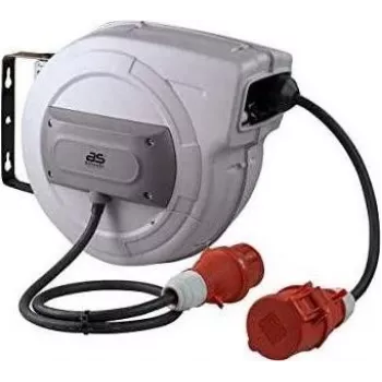 AS SCHWABE 15m 400V 16A 5-polige CEE Kabeltrommel H07RN-F 5G2.5 IP44 12649