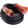 AS Schwabe 25m 16A 5-poliges CEE-Verlängerungskabel mit Phasenwender, 400V, IP44, Schwarz 60548