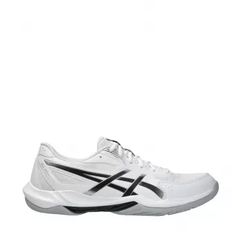 Asics Gel-Rocket 12 Herren Hallenschuhe Weiß Deep Ocean 40,5 EU
