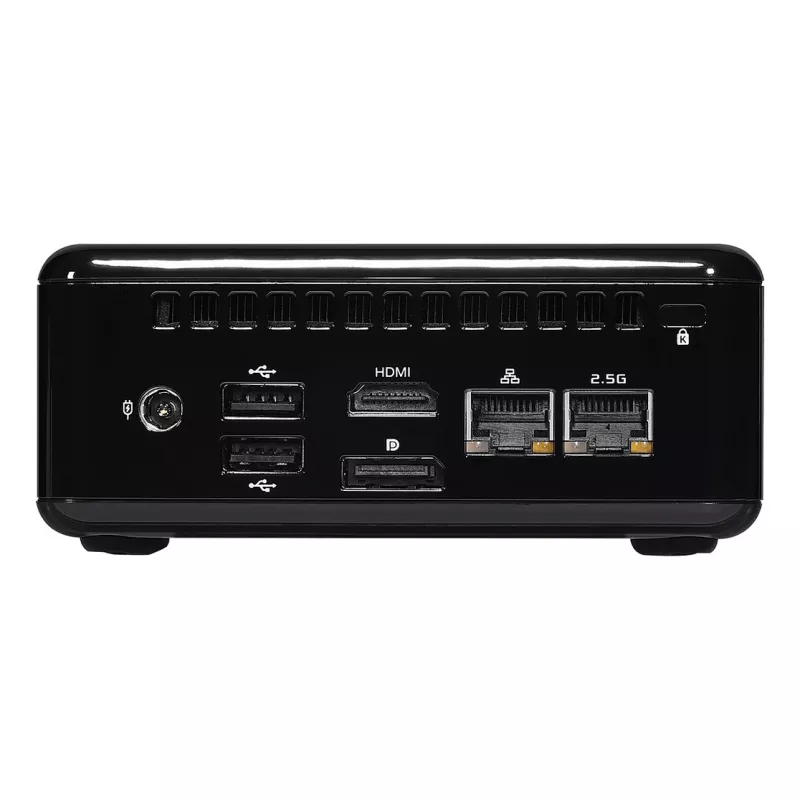 ASRock 4x4 BOX-4800U Barebone Mini PC, AMD Ryzen 7 4800U, 2x DDR4 SO-DIMM, 2x 2.5GbE, Wi-Fi 6, Schwarz