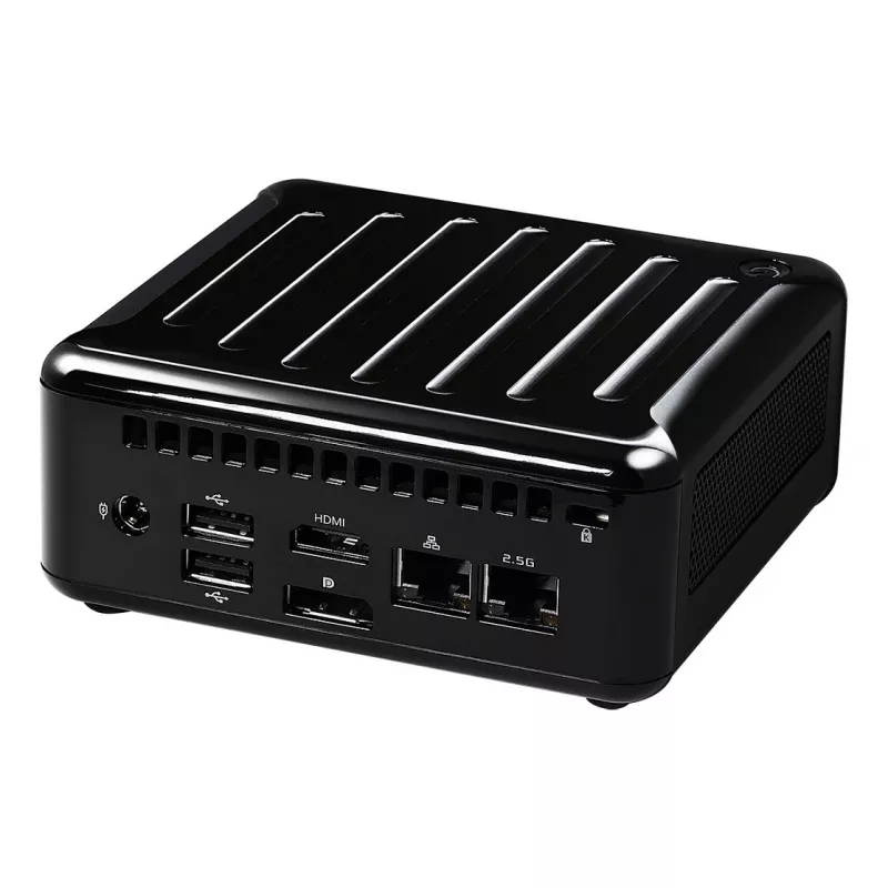 ASRock 4x4 BOX-4800U Barebone Mini PC, AMD Ryzen 7 4800U, 2x DDR4 SO-DIMM, 2x 2.5GbE, Wi-Fi 6, Schwarz