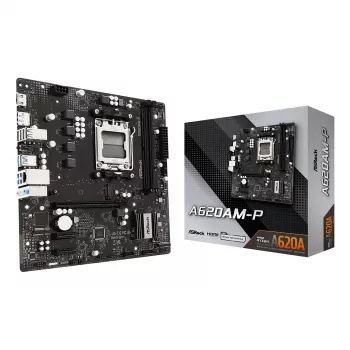ASRock A620AM-P AMD A620 AM5 Micro ATX Mainboard (DDR5, HDMI, DisplayPort, M.2)