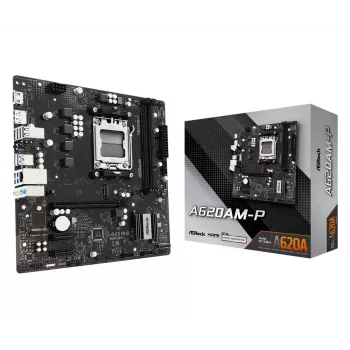ASRock A620AM-P AMD A620 AM5 Micro ATX Mainboard (DDR5, HDMI, DisplayPort, M.2)