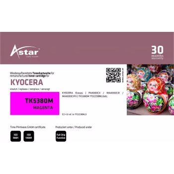 ASTAR AS20406 Kyocera TK-5380M Magenta Toner-Kartusche wiederaufbereitet High Yield 10.000 Seiten