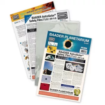 AstroSolar Sicherheitsfolie OD 5.0, 20,5x29 cm Sonnenfilterfolie