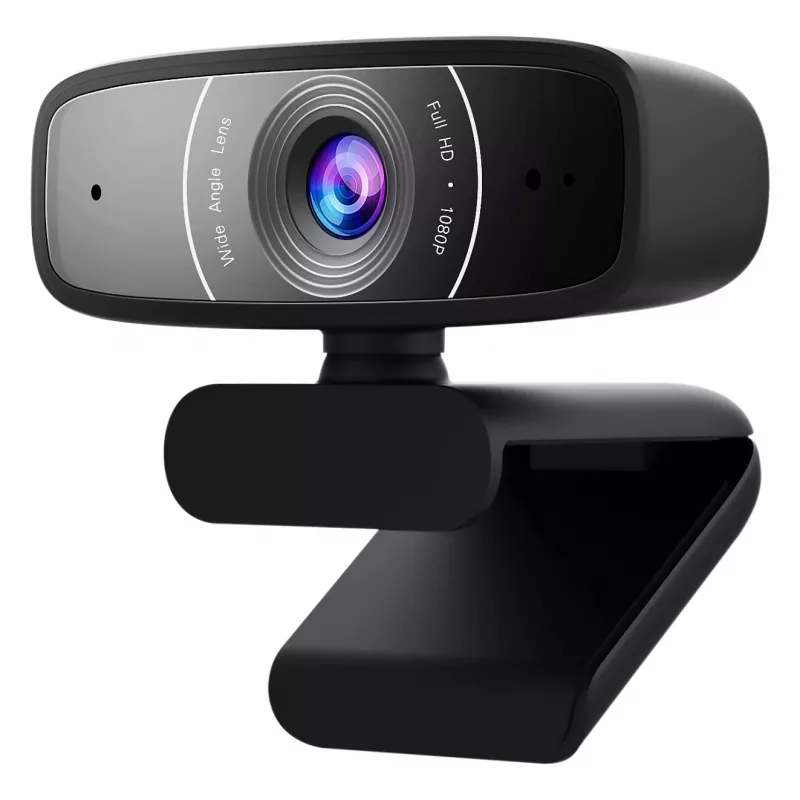 ASUS C3 Webcam - Full HD 1080p - Eingebautes Mikrofon - USB - Schwarz