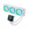 ASUS Prime LC II 360 ARGB LCD White Edition - 360mm AIO Flüssigkeitskühler für CPU mit 3,5 inch LCD-Display, 3x120mm ARGB-Lüfter, Kupferboden, für AM4/AM5/LGA1700/LGA1851
