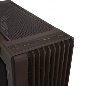 ASUS ProArt PA602 Wood Edition Retro Brown - Midi-Tower mit gehärtetem Glas