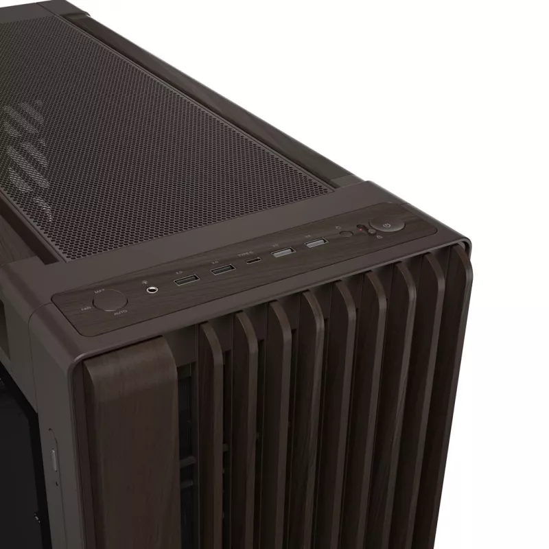 ASUS ProArt PA602 Wood Edition Retro Brown - Midi-Tower mit gehärtetem Glas