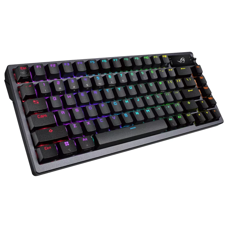 ASUS ROG Azoth 75% Hotswap Mechanische Tastatur, Tri-Mode RGB, OLED Display, PBT Tastenkappen, NX Switches, Schwarz