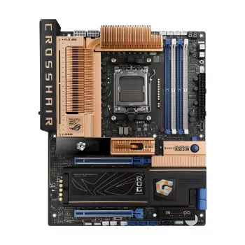 ASUS ROG CROSSHAIR X870E Gaming WiFi 7 ATX Motherboard für AMD AM5, DDR5, PCIe 5.0, 10Gb Ethernet, Schwarz/Bronze