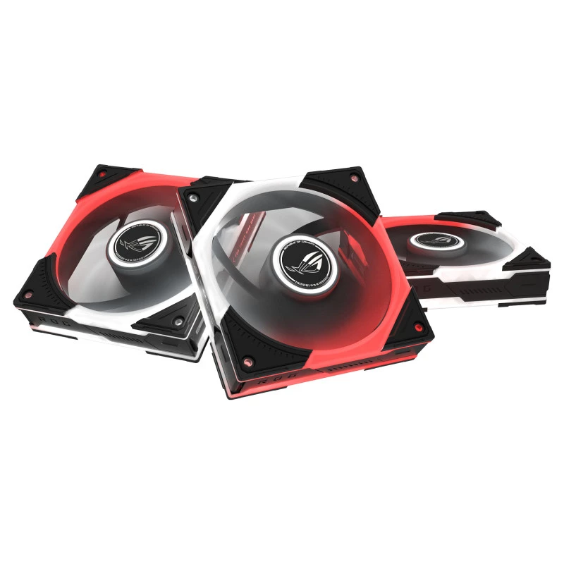 ASUS ROG Eurux GR120 ARGB Reverse-Lüfter Black Edition, 120mm Dreierpack
