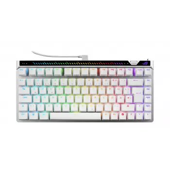 ASUS ROG Falchion Ace 75 HE Gaming-Tastatur (Moonlight White, deutsches Layout, ROG HFX V2 Magnetic Switches)