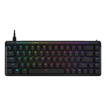 ASUS ROG Falchion Ace HFX Gaming Keyboard, Mechanisch, Kabelgebunden USB, Französisches AZERTY-Layout, Schwarz
