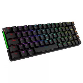 ASUS ROG Falchion NX Mechanische Gaming-Tastatur, 65% Formfaktor, ROG NX Red Switches, Kabellos/Kabelgebunden, RGB-Hintergrundbeleuchtung, Schwarz