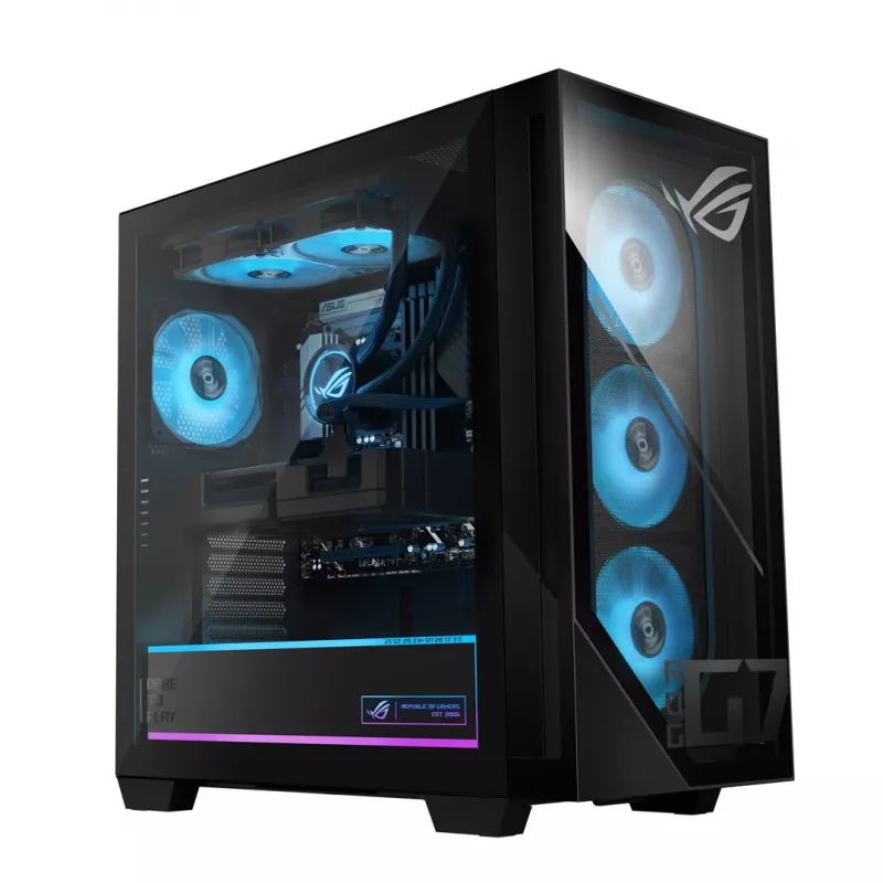 ASUS ROG G700 G700TF-7265KF577W Gaming Tower PC, Intel Core Ultra 7 265KF, 32GB DDR5, 1TB SSD, NVIDIA GeForce RTX 5080, Windows 11 Home, Schwarz