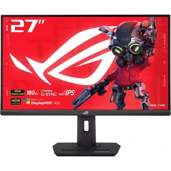 ASUS ROG Strix XG27ACS 27 Zoll QHD Fast IPS Gaming-Monitor, 180Hz, 1ms, DisplayHDR 400, G-SYNC Compatible, FreeSync Premium, USB-C