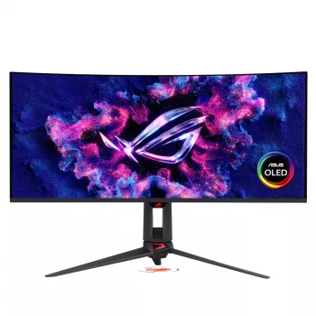 ASUS ROG Swift OLED PG34WCDN 34-Zoll Curved Gaming Monitor, WQHD, 360Hz, QD-OLED, HDMI, DP, USB-C, USB Hub, Schwarz