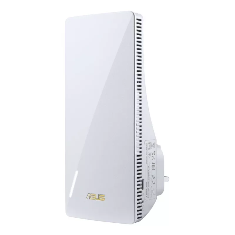 ASUS RP-BE58 Dual-Band Wi-Fi 7 Repeater, BE3456, 2,4 GHz 574 Mbit/s + 5 GHz 2882 Mbit/s, 1x Gigabit-Port, AiMesh, WPA3, Weiß