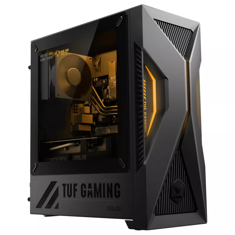 ASUS TUF Gaming T500 T500MV-07240H242W Intel Core 7 240H 32 GB DDR5-SDRAM 1 TB SSD NVIDIA GeForce RTX 5060 Ti Windows 11 Home Mini-Tower-PC Schwarz, Grau