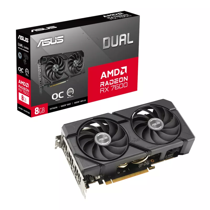 ASUS UWM 2 Gaming-Gehäuse/Grafikkarte/Netzteil-Kombi (A31 PLUS | RX 7600 | PRIME 750W)