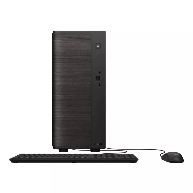 ASUS V700 Mini Tower VM701MG-OR7445039W Copilot+ PC, AMD Ryzen AI 7 445, 16GB DDR5, 512GB SSD, Windows 11 Home, Schwarz mit Holz-Akzent