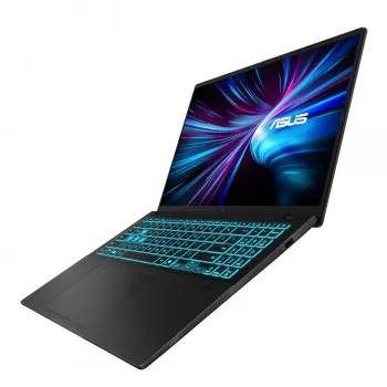 ASUS VivoBook 16 V3607VH Gaming-Laptop, 16 inch WUXGA 120Hz, Intel Core 7 240H, GeForce RTX 5050, 16GB DDR5, 1TB SSD, Windows 11 Pro, Schwarz