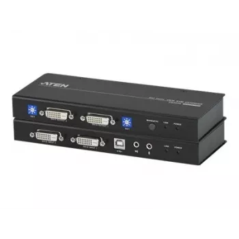 ATEN CE604-AT-G KVM-Extender – 2x DVI, Audio, USB, RS-232, 60m